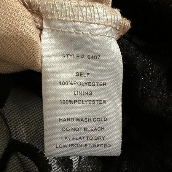 Women's Black Midi Lace Dress, Sleeveless, Small size - Picture 14 of 14